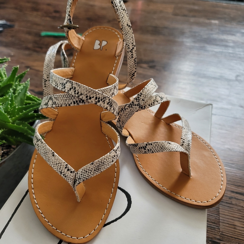 BP Snakeskin Sandals